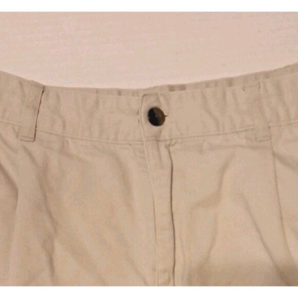 Ivy Crew Classics Men’s Khaki Pleated Shorts Size 38 Classic Fit Casual Summer - Picture 4 of 5